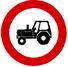 Zákaz vjezdu traktorů