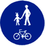 Stezka pro chodce a cyklisty společná